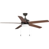 Whirl Wide Ceiling Fan 1 Light Damp Rated 60 Inch wide by Progress - P2574