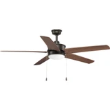 Whirl Wide Ceiling Fan 1 Light Damp Rated 60 Inch wide by Progress - P2574