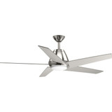 Gust Wide Ceiling Fan 1 Light Handheld Remote 54 Inches wide by Progress - P2582