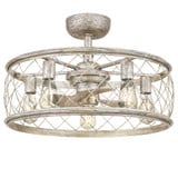 Dury 40W 5 LED Fandelier 22 Inches wide by 9.75 Inches high by Quoizel  - RDY3122
