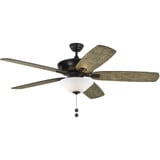 Colony Super Max 5 Blade Ceiling Fan and Light Kit 60 Inch W by Generation - 5CSM60D-V1