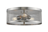 Meshsmith 3 Light 14.88 Inch Wide Flush Mount by Z-Lite - 331F14