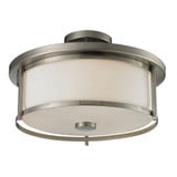 Savannah 3 Light 15.75 Inch Wide Fusion Semi Flush Mount by Z-Lite - 412SF-6