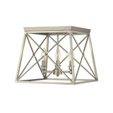 Trestle 3 Light 14 Inch Wide Flush Mount by Z-Lite - 447F14
