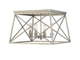 Trestle 4 Light 18 Inch Wide Flush Mount by Z-Lite - 447F18