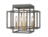 Titania 4 Light 14 Inch Wide Flush Mount by Z-Lite - 454F-B