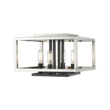 Quadra 4 Light 13 Inch Wide Flush Mount by Z-Lite - 456F-Q