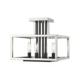 Quadra 4 Light 12 Inch Wide Semi Flush Mount by Z-Lite - 456SF