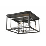 Euclid 4 Light 15 Inch Wide Flush Mount by Z-Lite - 457F-CH-MB7U