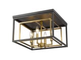 Euclid 4 Light 15 Inch Wide Flush Mount by Z-Lite - 457F-CH-MB7U