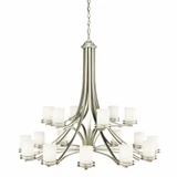 Hendrik 18 Light Oversized 2 Tier Chandelier by Kichler - 1873