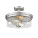 Bohin 2 Light 13 Inch Wide Semi Flush Mount by Z-Lite - 464SF-BN7J