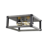 Kirkland 3 Light 16.25 Inch Wide Square Flush Mount by Z-Lite - 472F3S