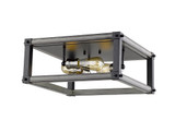 Kirkland 3 Light 16.25 Inch Wide Square Flush Mount by Z-Lite - 472F3S