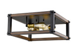 Kirkland 3 Light 16.25 Inch Wide Square Flush Mount by Z-Lite - 472F3S