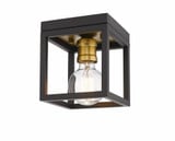 Kube 1 Light 5.75 Inch Wide Flush Mount by Z-Lite - 480F1