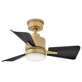 Atom 3 Blade Dual Mount Ceiling Fan with Light Kit 30 Inch Wide by Hinkley  - 906030-LDA