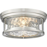 Clarion 2 Light 12 Inch Wide Flush Mount by Z-Lite - 493F2