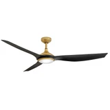 Talan 3 Blade Ceiling Fan with Light Kit 64 Inch Wide by Hinkley - 906864