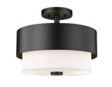 Counterpoint 2 Light 13 Inch Wide Semi Flush Mount by Z-Lite - 495SF13