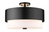 Counterpoint 3 Light 18 Inch Wide Semi Flush Mount by Z-Lite - 495SF18