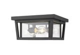 Seoul 3 Light 12 Inch Wide Outdoor Flush Mount by Z-Lite - 571F