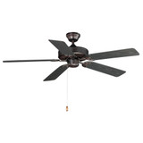 Basic Max Outdoor Ceiling Fan 52 Inches wide by 12.5 inches high by Maxim - 89915