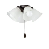 Basic Max 36W 4 LED Ceiling Fan Light Kit 15 Inches wide by Maxim - FKT210FT