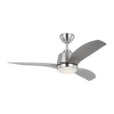 Avila 3 Blade Ceiling Fan with Light Kit 44 Inch Wide by VC Fan - 3AVLR44