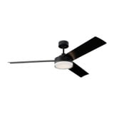 Cirque 3 Blade 56 Inch Ceiling Fan with Remotel and Light Kit by VC Fan - 3CQR56