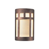 Ambiance Small Prairie Window Open Top Bottom Wall Sconce by Justice Design - CER-7345