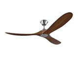 Maverick 3 Blade Ceiling Fan with Handheld Control 60 Inch Wide by VC Fan - 3MAVR60
