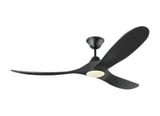 Maverick LED 3 Blade Ceiling Fan Includes Light Kit 60 Inch Wide by VC Fan - 3MAVR60D