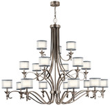 Lacey 18 Light Oversized 3 Tier Chandelier by Kichler - 42396
