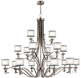 Lacey 18 Light Oversized 3 Tier Chandelier by Kichler - 42396