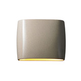 Ambiance 1 Light Open Top Bottom Oval Outdoor Wall Mount by Justice Design - CER-8855W