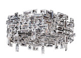 Vermeer 6 Light 24 Inch Wide Flush Mount by Allegri - 11194-0