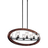 Grand Bank 8 Light Small Oval Chandelier by Kichler - 43191