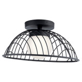 Clevo 1 Light 18 Inch Wide Semi Flush Mount by Elan - 84096