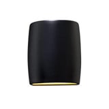 Ambiance 1 Light Open Bottom Cylinder Outdoor Wall Mount by Justice Design - CER-8857W