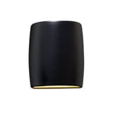 Ambiance 1 Light Open Bottom Cylinder Outdoor Wall Mount by Justice Design - CER-8857W
