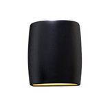 Ambiance 1 Light Open Bottom Cylinder Outdoor Wall Mount by Justice Design - CER-8857W