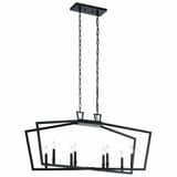 Abbotswell 8 Light Caged Linear Chandelier by Kichler - 43494