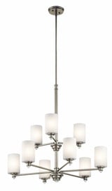 Joelson 9 Light Large 2 Tier Chandelier by Kichler - 43924
