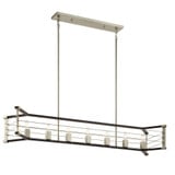 Lente 7 Light Caged Linear Chandelier by Kichler - 44252