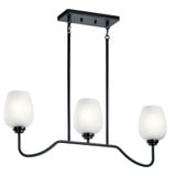 Valserrano 3 Light Wine Goblet Linear Chandelier by Kichler - 44379
