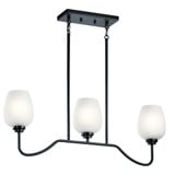 Valserrano 3 Light Wine Goblet Linear Chandelier by Kichler - 44379