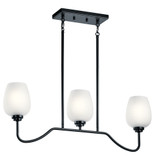 Valserrano 3 Light Wine Goblet Linear Chandelier by Kichler - 44379