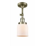 Bell 1 Light 5 Inch Wide Semi Flush Mount by Innovations - 201F-G5