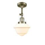 Oxford 1 Light 7.5 Inch Wide Steel Semi Flush Mount by Innovations - 201F-G53